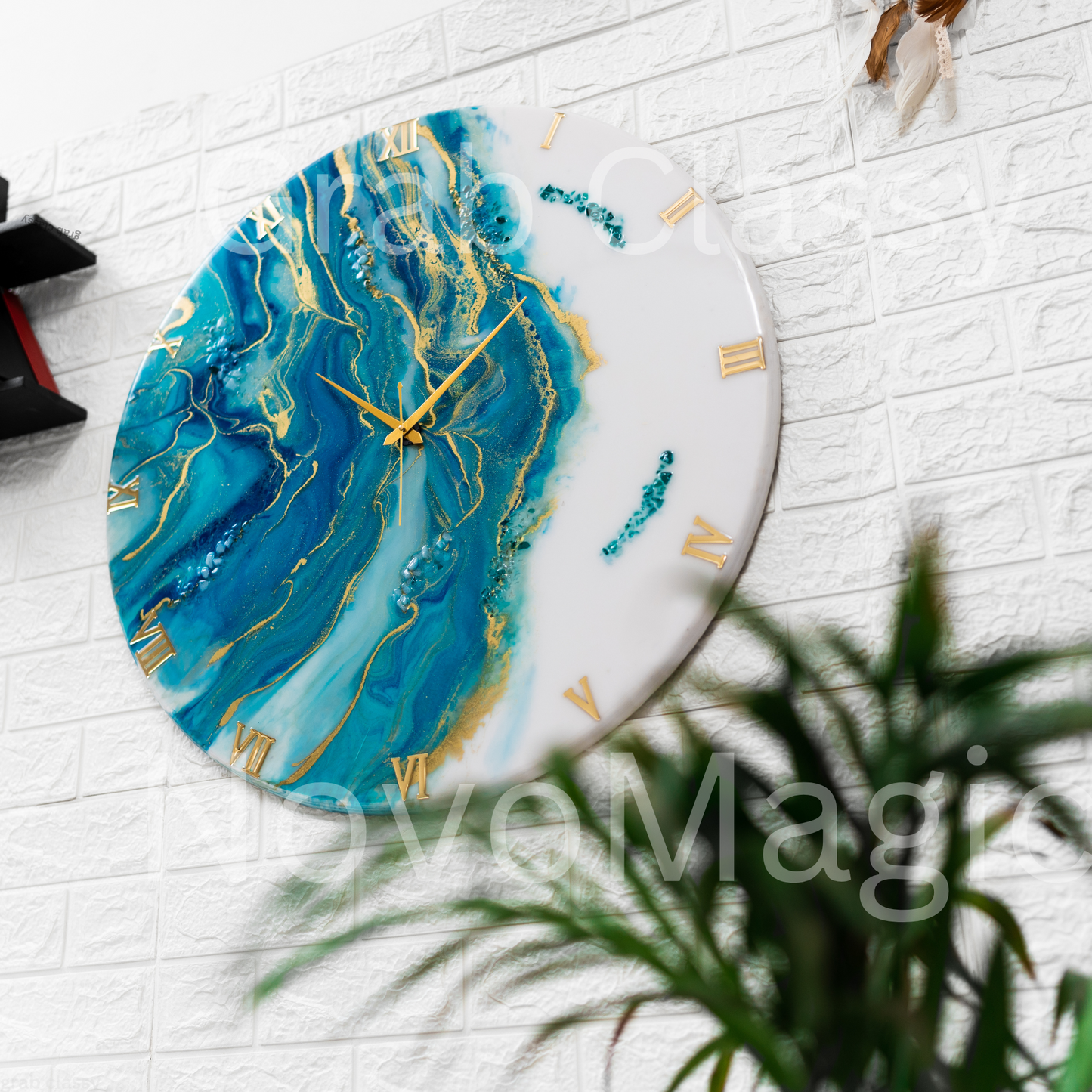 Neptune Resin Silent Wall Clock