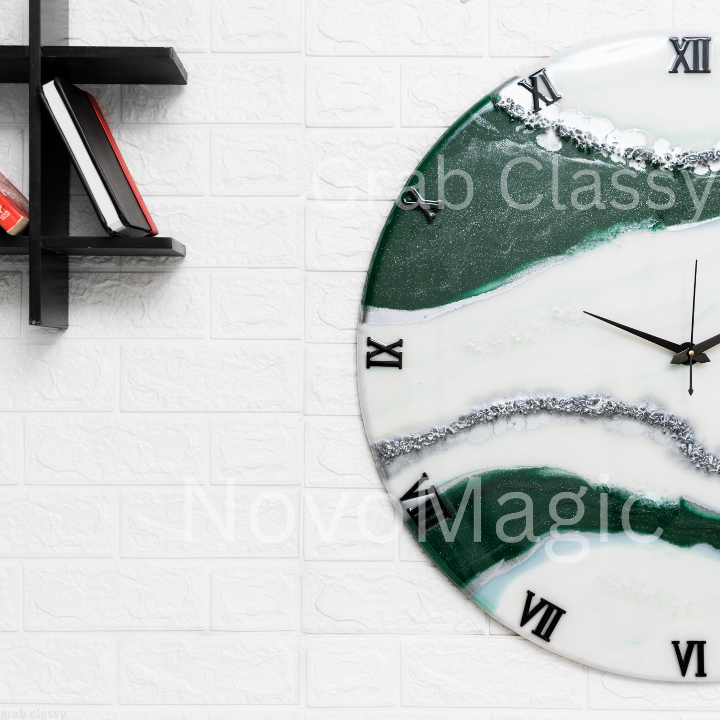 Ivy Handmade Silent Resin Wall Clock