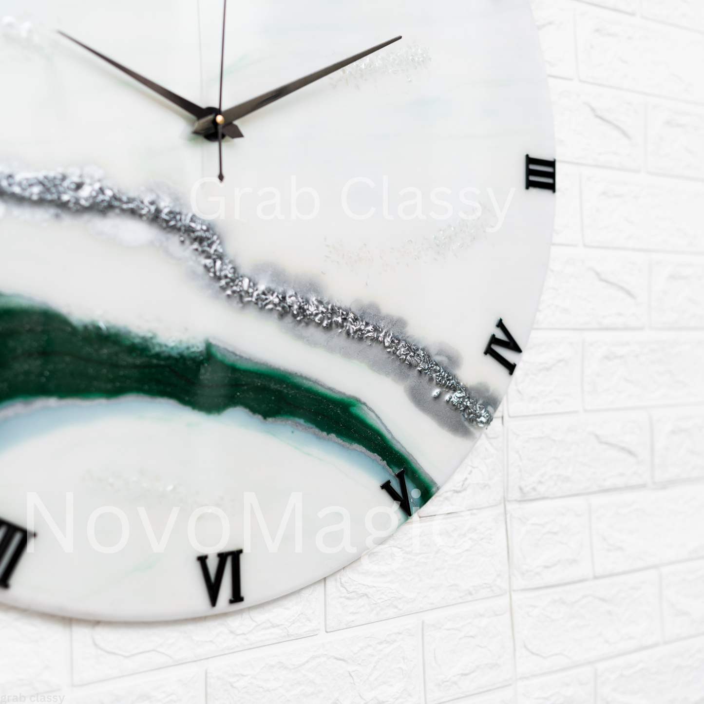 Ivy Handmade Silent Resin Wall Clock