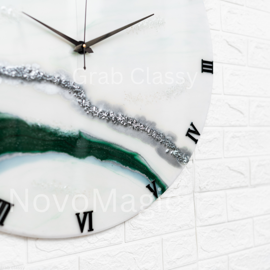 Ivy Handmade Resin Clock 27 Inches