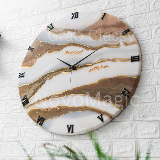 Choco Falls Handmade Silent Resin Clock