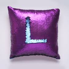 Mermaid Pillow Cover 16 X 16 Inches, Pillow Not Included (Purple/Navy)
