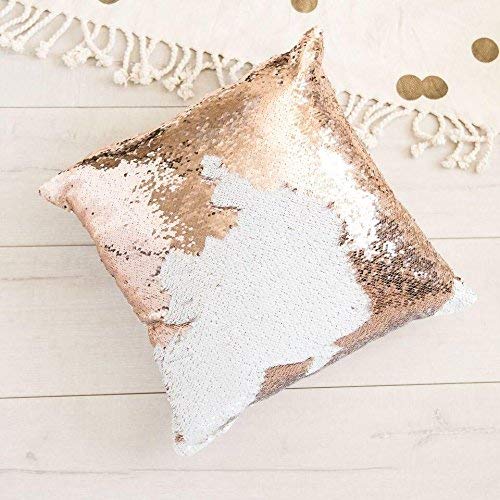 Mermaid Pillow Cover 16 X 16 Inches, Pillow Not Included (Resin/White)