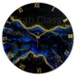 Blue Stunner Silent Clock 30cm
