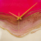 Pretty Pink Medium Size Silent Clock 17.5 inches