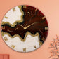 Maroon Stunner Large Silent Clock