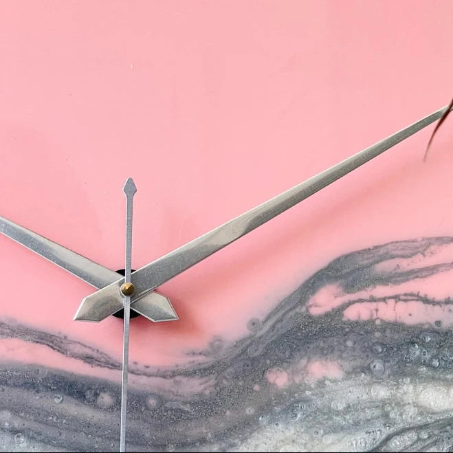 Blush Pink Silent Clock 17.5 inches