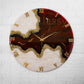 Maroon Stunner Medium Size Silent Clock 17.5 Inches