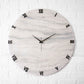 Silver Desert Medium Size Silent Clock 17.5 Inches