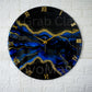 Blue Stunner Medium Size Silent Clock 17.5 Inches