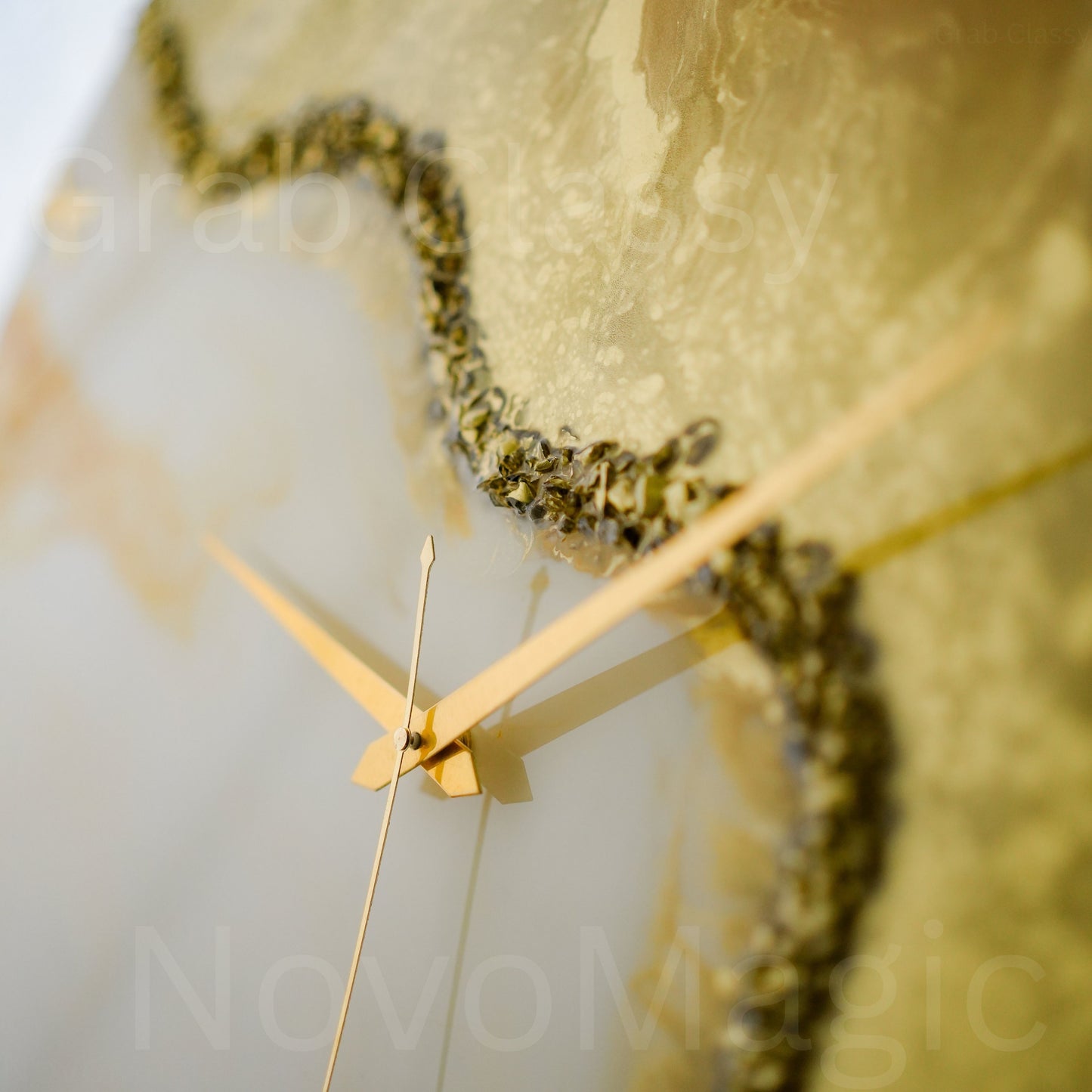 Fire Medium Size Silent Clock 17.5 Inches