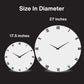 Coco Fall silent clock 17.5 inches