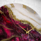 Wine Geode Medium Size Silent Clock 17.5 Inches