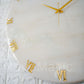 White Medium Size Silent Clock 17.5 Inches