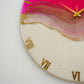 Pretty Pink Medium Size Silent Clock 17.5 inches