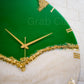 Green Peak Medium Size Silent Clock 17.5 Inches