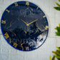 Blue Storm Medium Size Silent clock 17.5 Inches