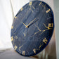 Blue Storm Medium Size Silent clock 17.5 Inches