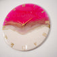 Pretty Pink Medium Size Silent Clock 17.5 inches