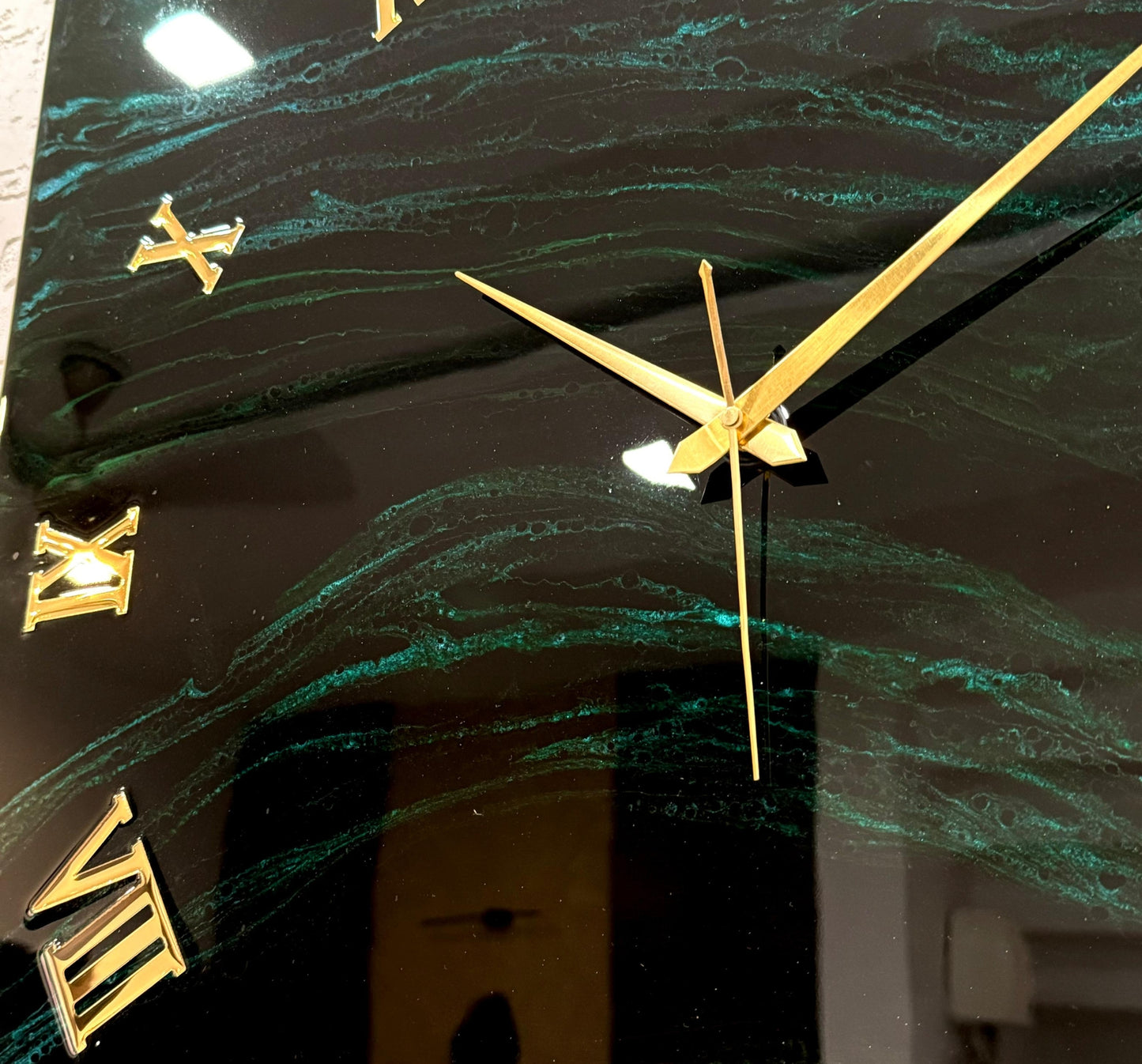 Lush Forest Square Large Silent Clock