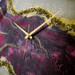 Wine Geode Medium Size Silent Clock 17.5 Inches