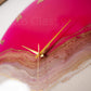 Pretty Pink Medium Size Silent Clock 17.5 inches