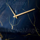 Blue Storm Medium Size Silent clock 17.5 Inches