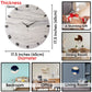 Silver Desert Medium Size Silent Clock 17.5 Inches