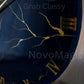 Blue Storm Medium Size Silent clock 17.5 Inches
