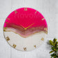 Pretty Pink Medium Size Silent Clock 17.5 inches