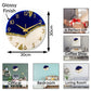 Blue Gold Peak Silent Clock 30cm