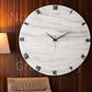 Silver Desert Large Silent Clock