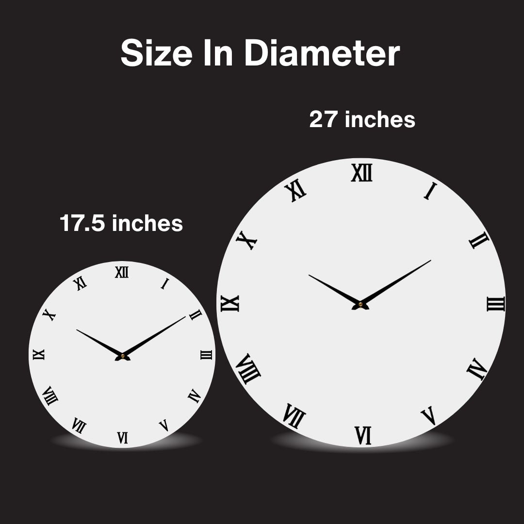 Sandy Silent Resin Clock