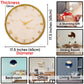 Golden Ring Medium Size Silent Clock 17.5 Inches