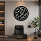 Black Onyx Clock 17.5 inches