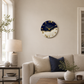 The Blue Peak Resin Clock 17.5 inches