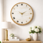 Bronze Ring Silent Clock 17.5 inches