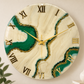 *Green Geode Silent Clock 17.5 inches CS