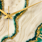 *Green Geode Silent Clock 17.5 inches CS