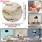 Creamy Desert Clock 17.5 Inches