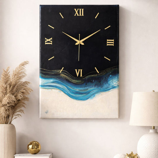 Royal Blue silent clock 24X18 inches