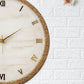 Bronze Ring Silent Clock 17.5 inches