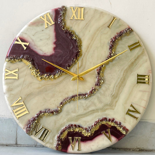 *Cherry  Silent Clock 17.5 inches