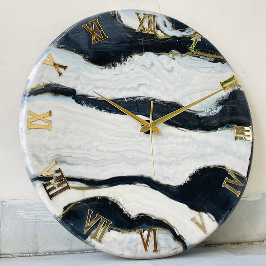 *Black falls Silent Clock 17.5 inches