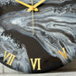 White Black Silent Clock 17.5 inches