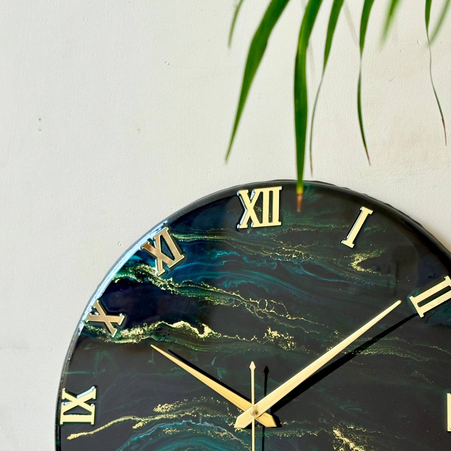 Green Forest  Silent Clock