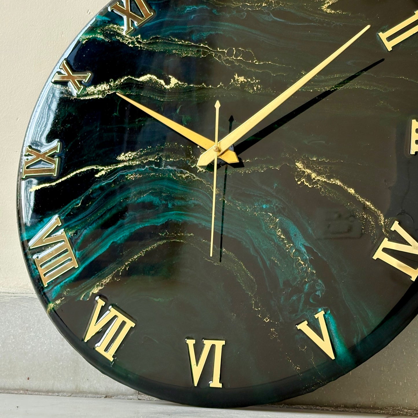 Green Forest  Silent Clock