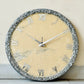 *Silver Ring  Silent Clock 17.5 inches