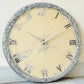 *Silver Ring  Silent Clock 17.5 inches