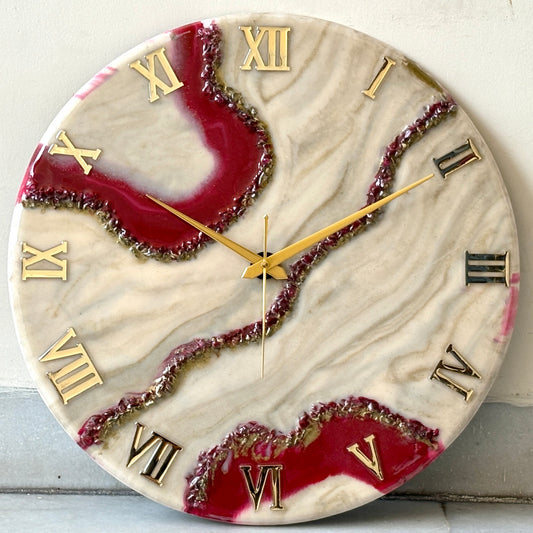 *Cherry   Silent Clock 17.5 inches